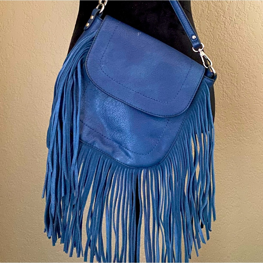 Fringe Bag/Purse in gorgeous electric blue!
